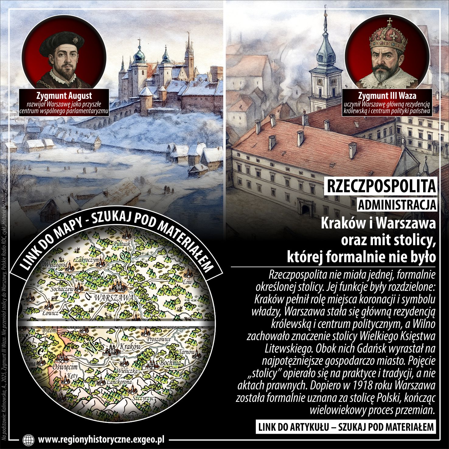 RZECZPOSPOLITA | Kraków i Warszawa oraz mit stolicy, której formalnie nie było